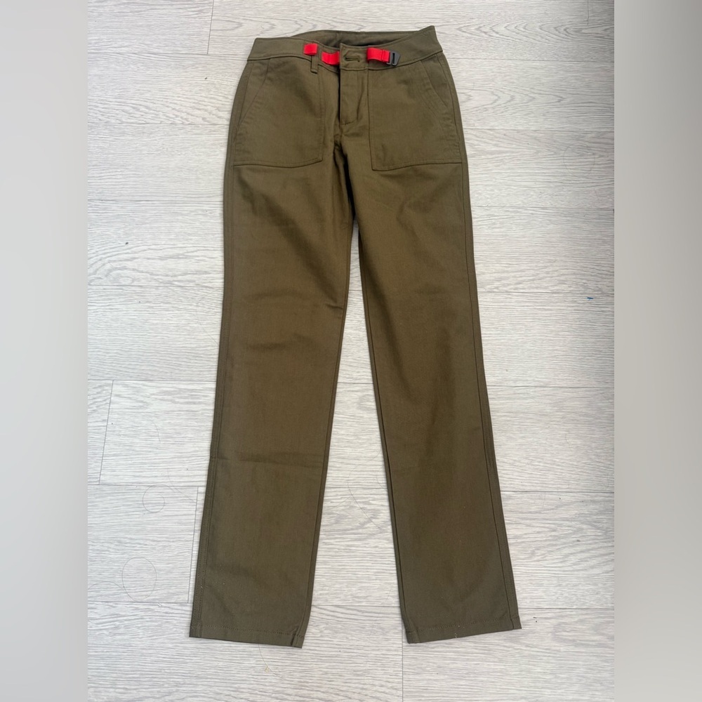NEW Outdoor Research Green Shastin Pants Size 0 Womens Pockets Belt Cordura
